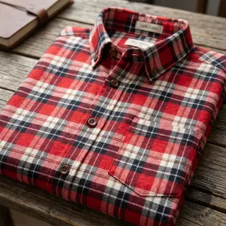Țesătură din bumbac FLANEL YARN DYED BRUSHED CHECK design I