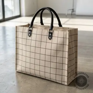 Țesătură decorativă Linenlook Freehand grid lines
