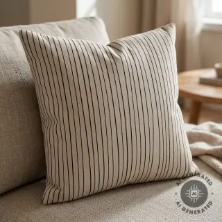 Țesătură decorativă Linenlook Freehand thin lines