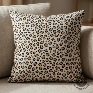 Țesătură decorativă Linenlook Leopard animal small