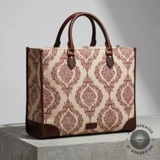 Țesătură decorativă Linenlook Baroque damask charm wine