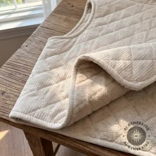Catifea raiată QUILT sand
