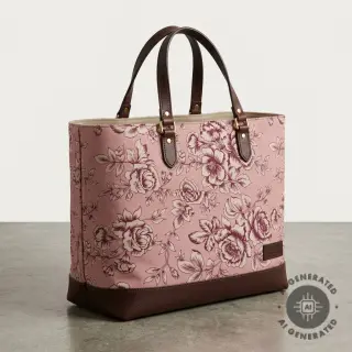 Țesătură decorativă Linenlook Elegant rose bloom wine