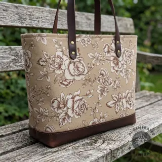 Țesătură decorativă Linenlook Elegant rose bloom yellow