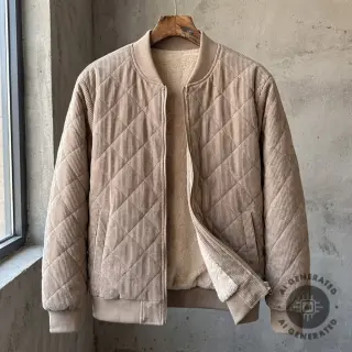 Catifea raiată QUILT champagne