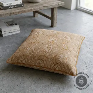 Țesătură decorativă Linenlook Bloomy art craft yellow