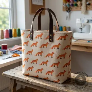 Țesătură decorativă Linenlook Fox parade line