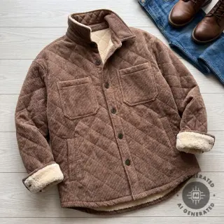 Catifea raiată QUILT brown