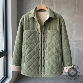 Catifea raiată QUILT khaki