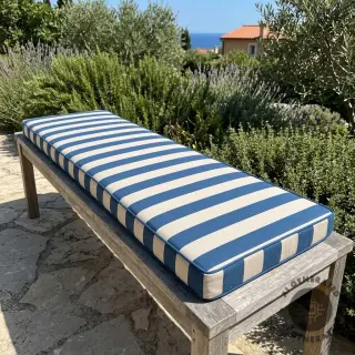 Țesătură decorativă Linenlook Joyful basic stripe denim