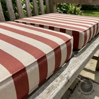 Țesătură decorativă Linenlook Joyful basic stripe terra
