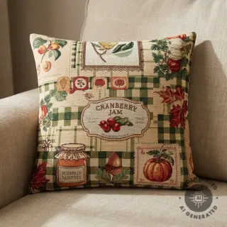Țesătură decorativă GOBELIN premium Cozy kitchen patch