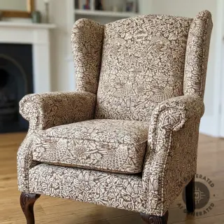 Țesătură decorativă GOBELIN premium Anemone art craft brown
