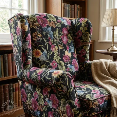 Țesătură decorativă GOBELIN premium Vintage flower garden