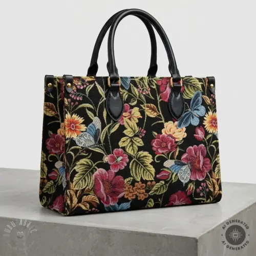 Țesătură decorativă GOBELIN premium Vintage flower garden