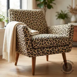 Țesătură decorativă GOBELIN premium Animal leopard small