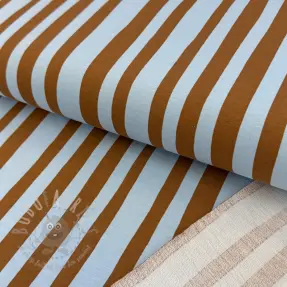 Jerse trening Stripes by JENNIFER BOURON blue brown ORGANIC
