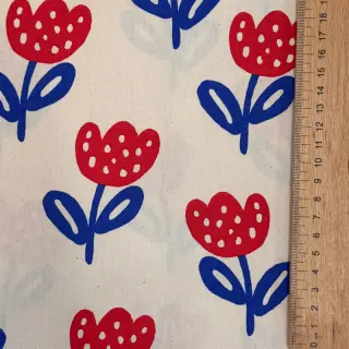 Țesătură din bumbac Big flowers naturals ORGANIC