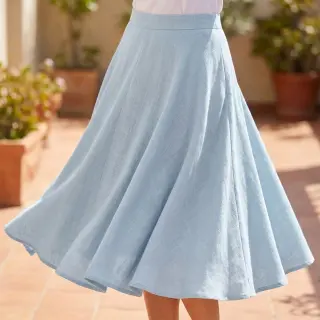 Viscoză cu in WASHED light blue