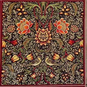 Țesătură decorativă GOBELIN premium Graceful art craft black PANEL