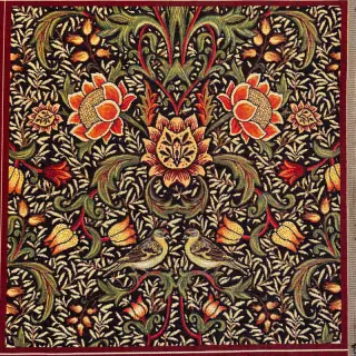 Țesătură decorativă GOBELIN premium Graceful art craft black PANEL