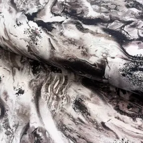 Tricot Marble anthracite digital print