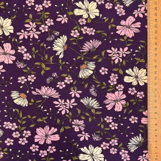 Tricot Flowers purple