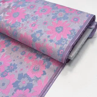 țesătură pentru costum de damă JACQUARD Flowers light lilac
