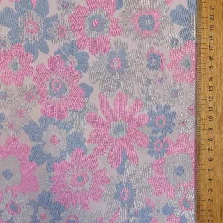 țesătură pentru costum de damă JACQUARD Flowers light lilac