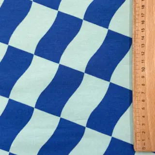 Jerse trening pieptănat SOFT Checks mint blue