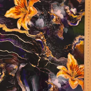 Materiale formale și pentru femei PUNTA DI ROMA Flowers black digital print