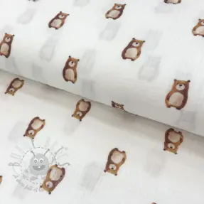 Mușelină Animals design B digital print ORGANIC