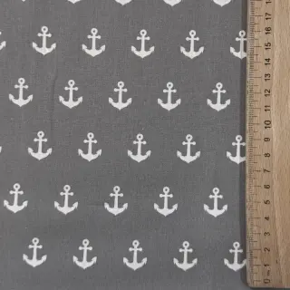 Țesătură din bumbac Anchors grey