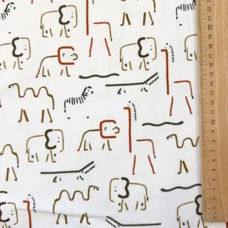 Jerse trening pieptănat SOFT Safari animals off white