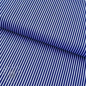 Țesătură din bumbac Stripes cobalt