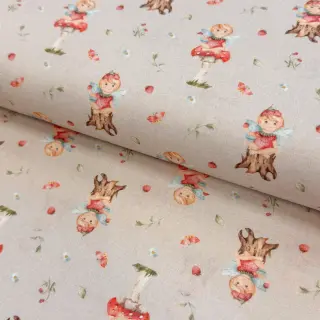 Țesătură din bumbac Sweet elf light sand digital print