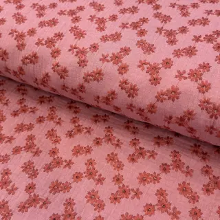 Mușelină EMBROIDERY Tossed flowers blush