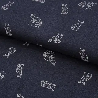 Tricot Hidden foxie indigo melange