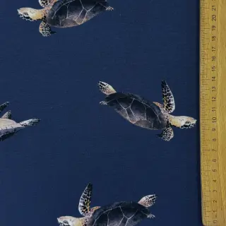 Tricot Turtle midnight blue digital print