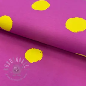 Tricot Big dots fuchsia