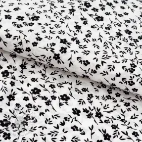 Materiale formale și pentru femei MAGNOLIA STRETCH Flowers white