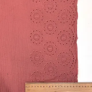 Mușelină 1-side border blush