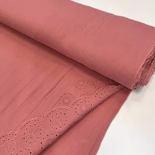 Mușelină 1-side border blush