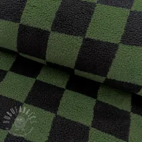 Stofă palton TEDDY JACQUARD Checks anthracite
