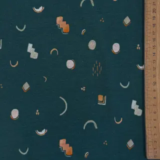Tricot Graphic petrol digital print