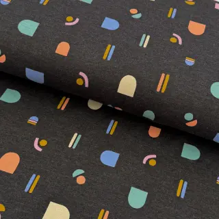 Tricot Abstract anthracite melange