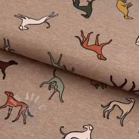 Tricot Dogs melange taupe