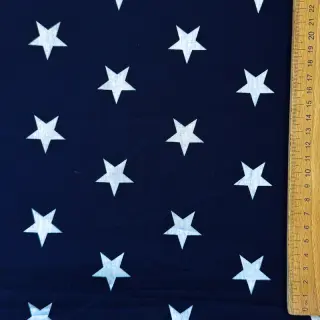 Țesătură din bumbac Stars navy