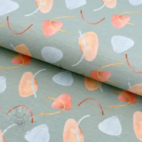 Tricot Shapes sage digital print