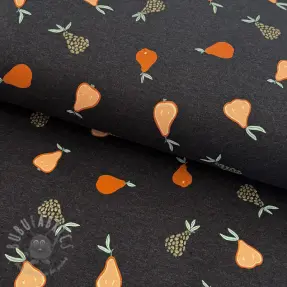 Tricot Glitter pears anthracite melange